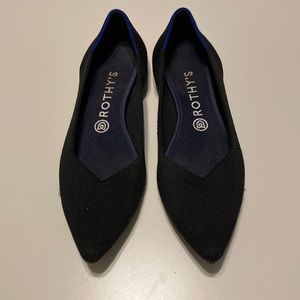 Rothy’s The Point, Black Solid 9.5